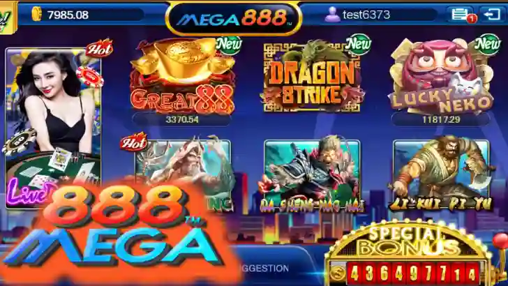 mega888 game list